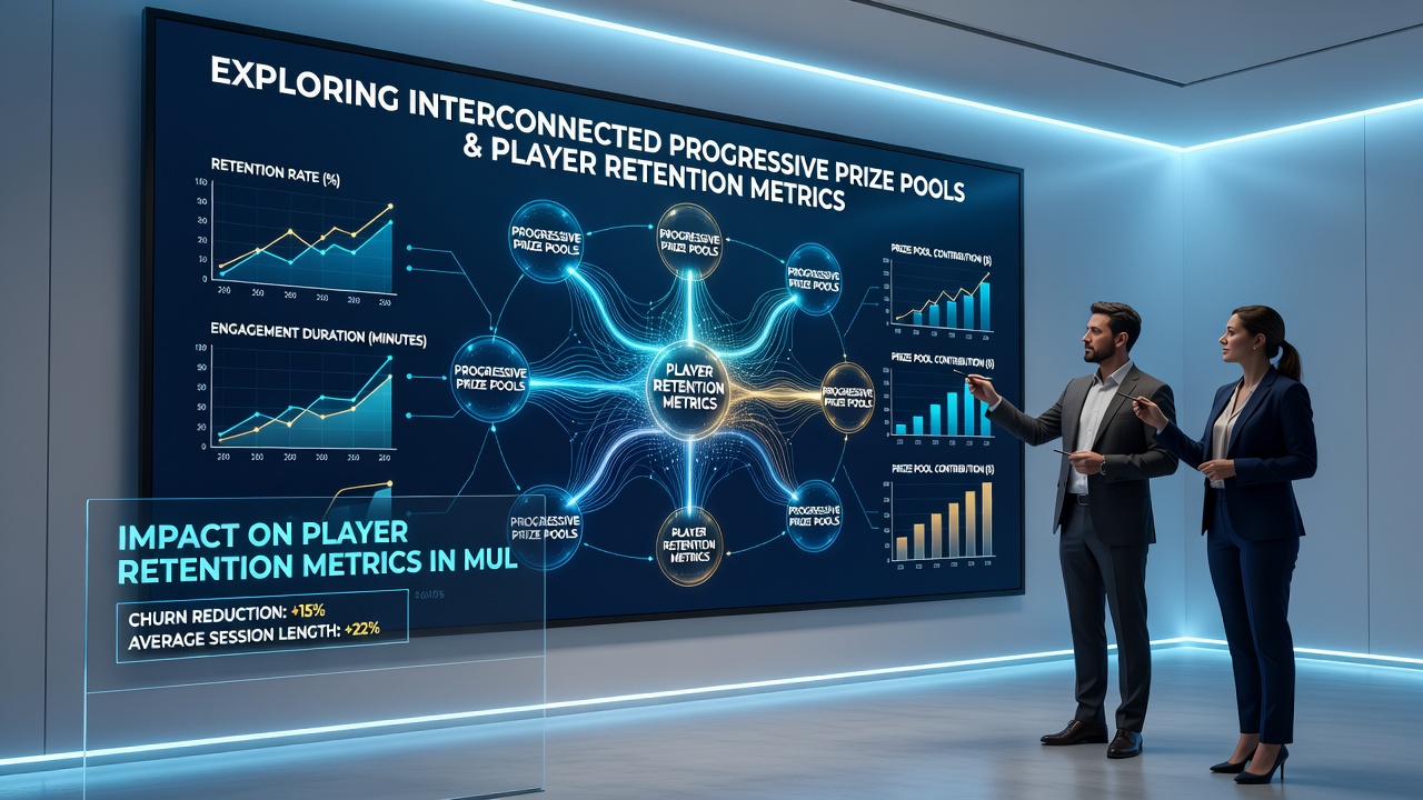 Charts displaying player retention metrics influenced by progressive prize pool growth in digital networks