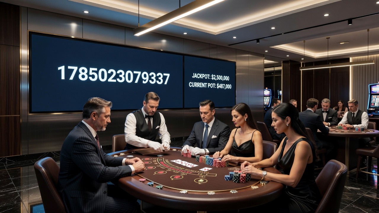 Detailed view of casino payout statistics displayed on digital screens