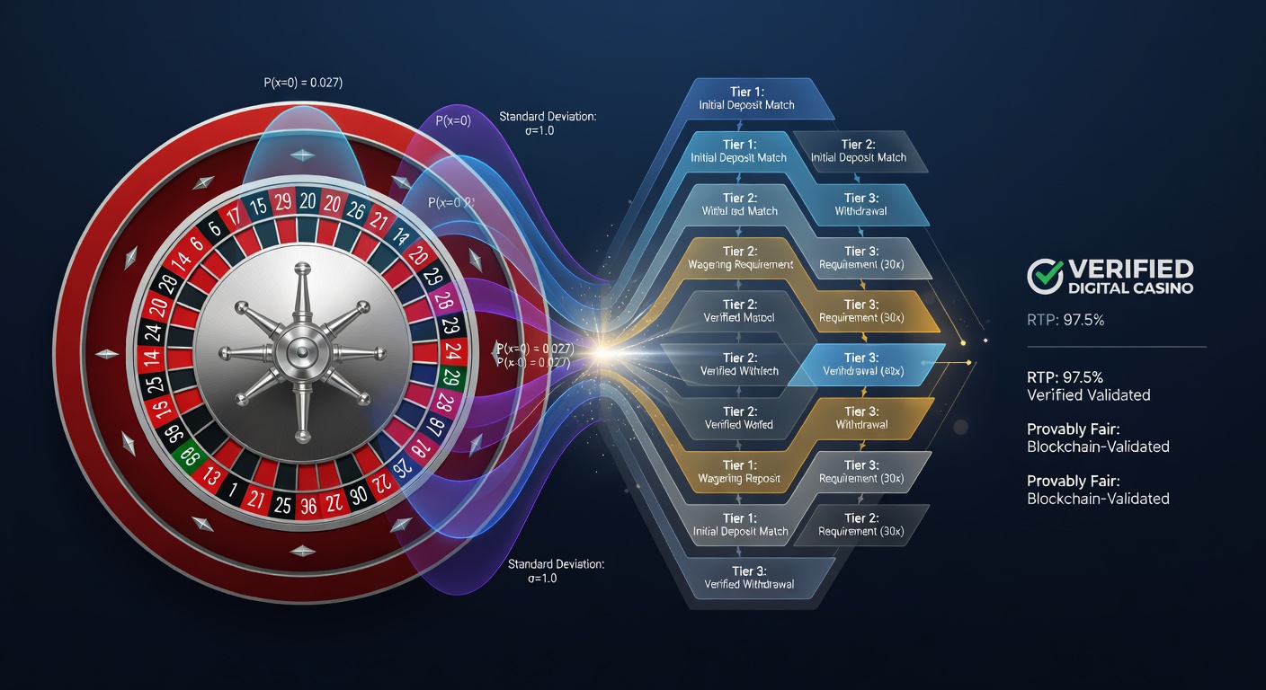Detailed view of a roulette wheel and probability charts overlaid on a digital casino interface